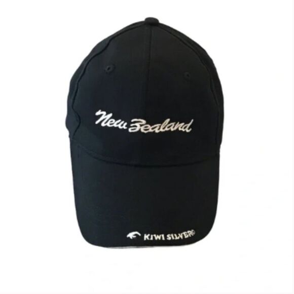 Hallifax New Sealand Kiwi Silvero Black & White Baseball Hat - Picture 1 of 12